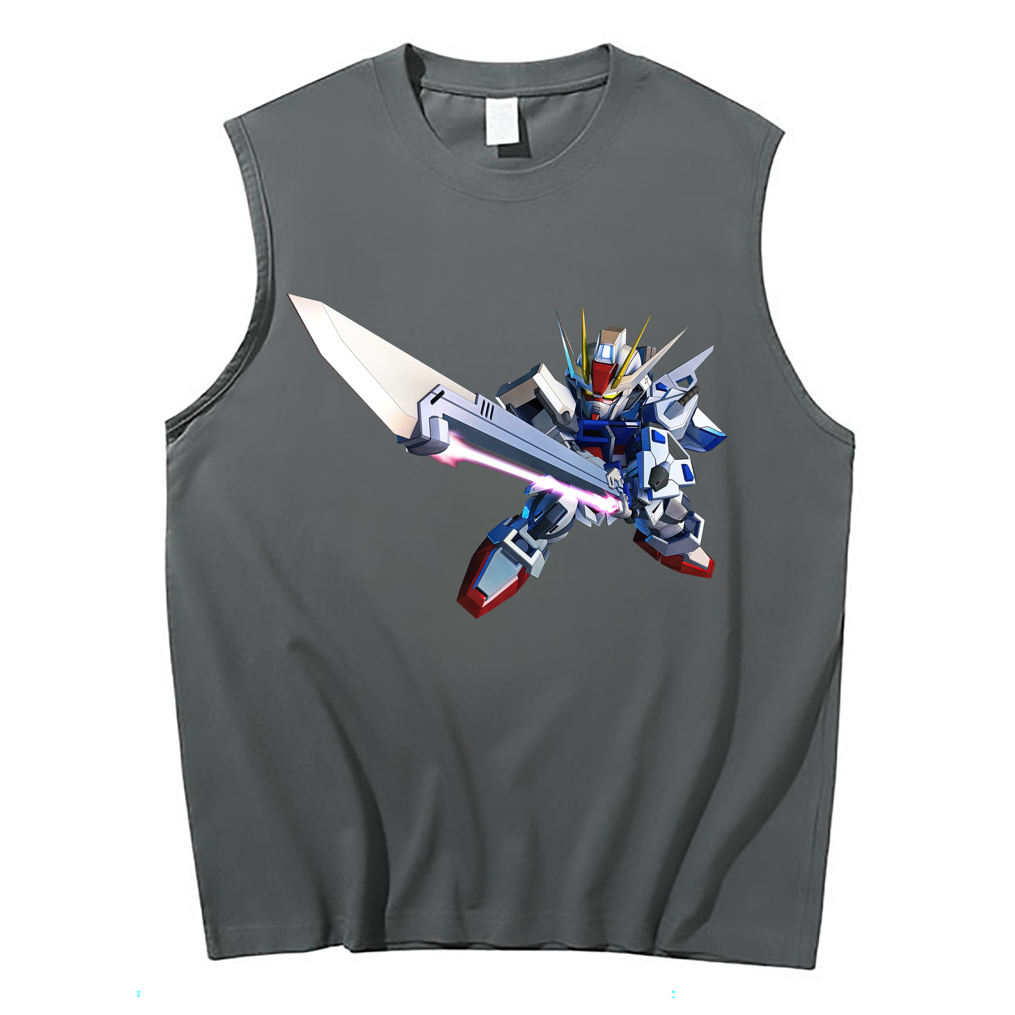 （画像用） 機動戦士ガンダム Mobile Suit Gundam コットン100％タンクトップ（フロントプリント）